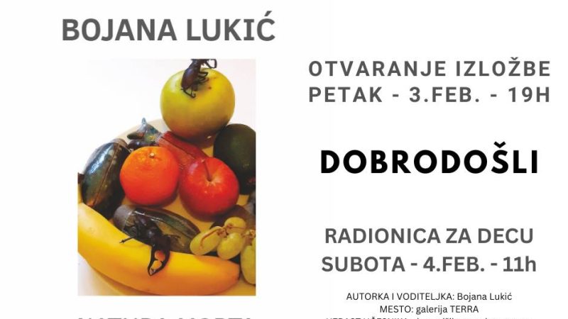 Izložba „Natura morta“ i radionica za decu u Galeriji „Tera“