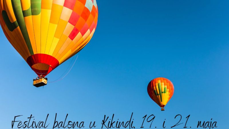 Festival balona u Kikindi 19. i 21. maja