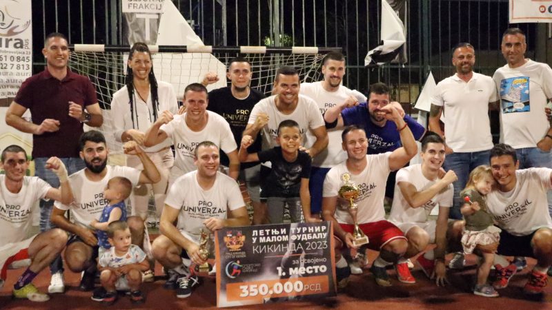 „Pro-univerzal“ pobednik turnira u malom fudbalu: Šampioni osvojili 350 000 dinara