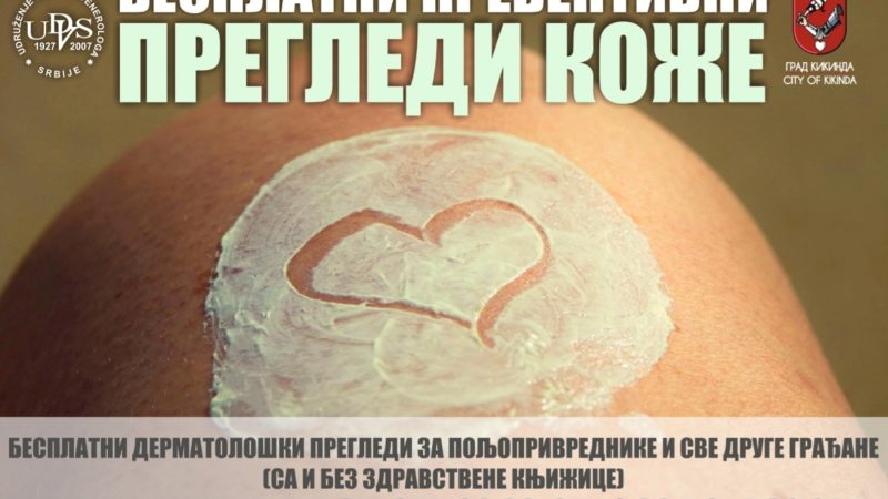 U subotu besplatni pregledi kože u Mokrinu, Bašaidu i Velikom Selu