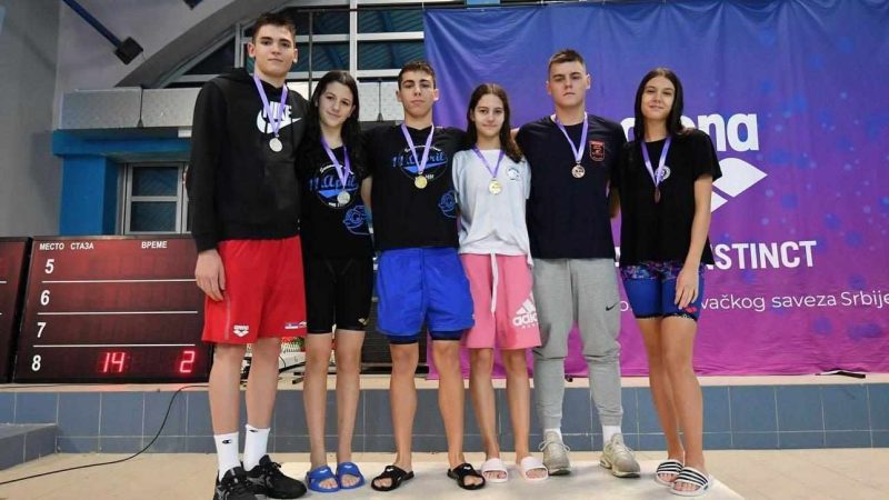 Pet medalja za kikindske plivače na Zimskom prvenstvu Srbije
