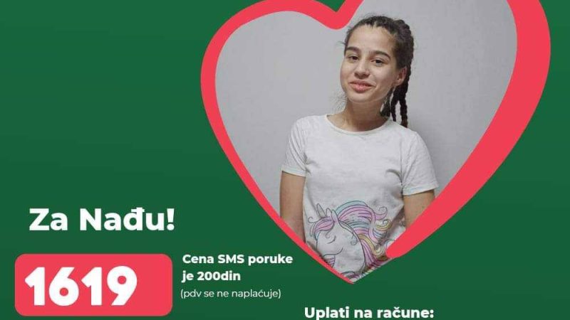 U sredu u Bifeu 67 humanitarna svirka za Kikinđanku Nađu Janovan