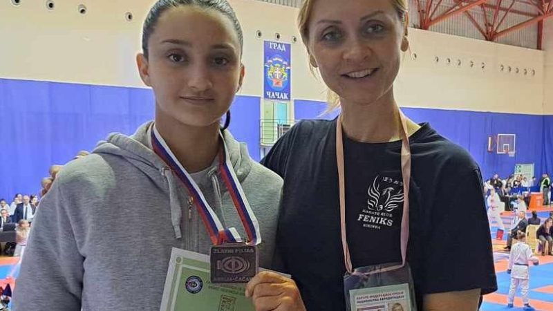 Karate: Nina Stojnić osvojila bronzu na „Zlatnom pojasu Čačka“