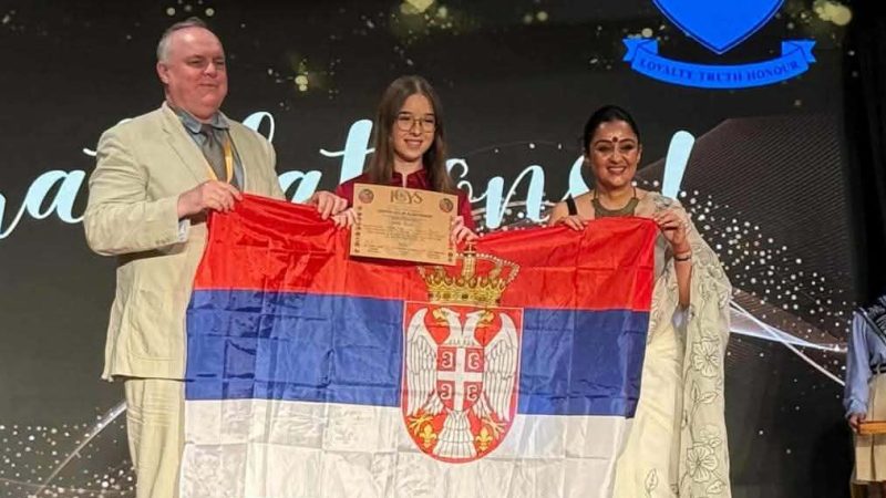 Svetska, a naša: Helena Grujić osvojila 2. mesto na Međunarodnoj konferenciji mladih naučnika u Indiji