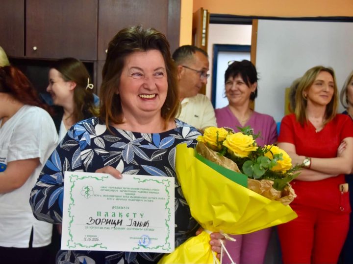 Međunarodni dan medicinskih sestara: Plaketa uručena Zorici Janić