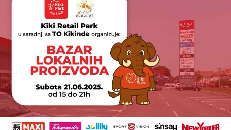 Bazar lokalnih proizvođača u subotu u ritejl parku