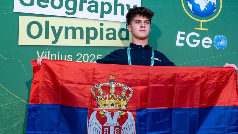 Aleksa Tomić osvojio bronzu na Evropskoj geografskoj olimpijadi