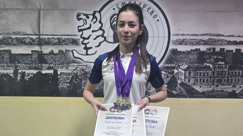 Streljaštvo: Ema Cvejin briljirala u Smederevu i osvojila tri zlatne medalje