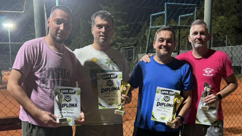 Članovi teniskih klubova iz Kikinde i Mokrina uspešni na 14. Sova kupu